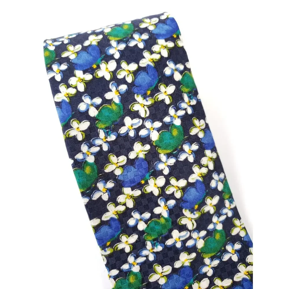 Ungaro Paris Silk Men Necktie Floral Made in Italy Colorful Luxry